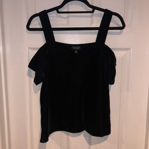 Black velvet top